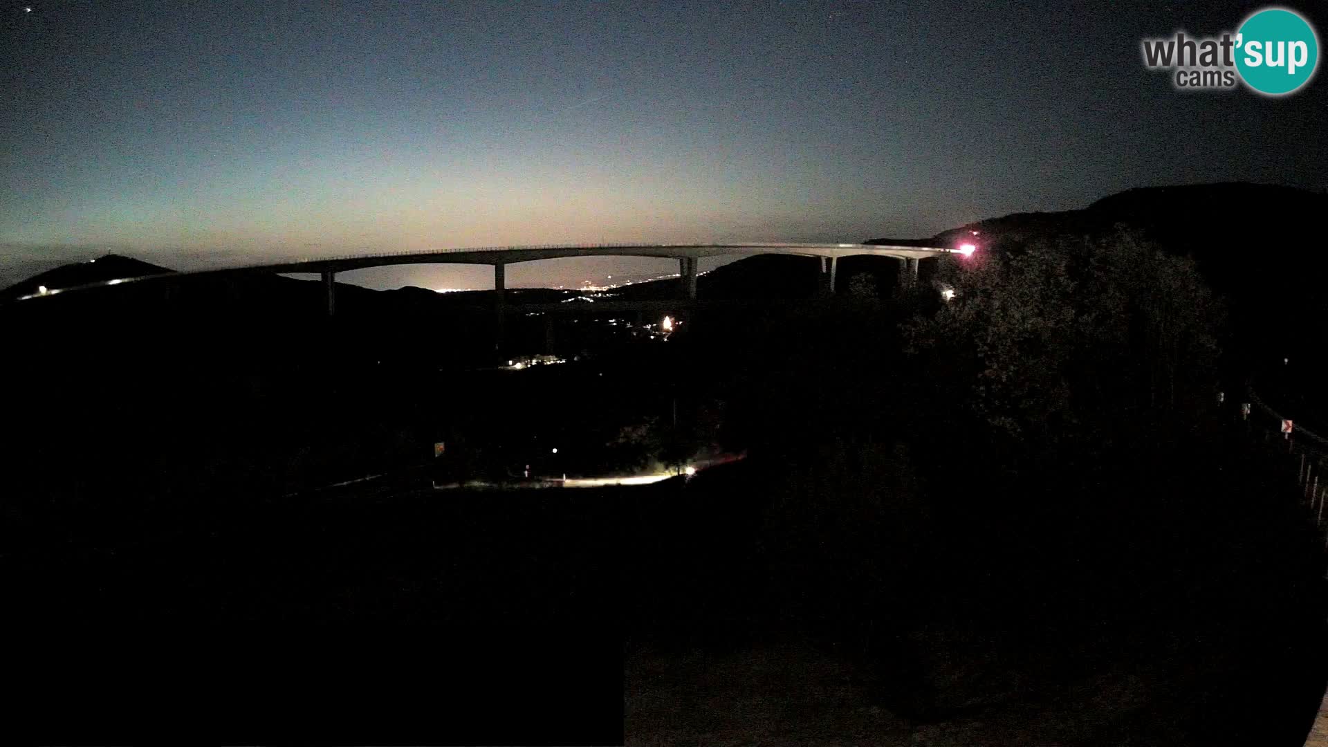 Livecam  Črni Kal Viadotto – panorama dal Viki Burger