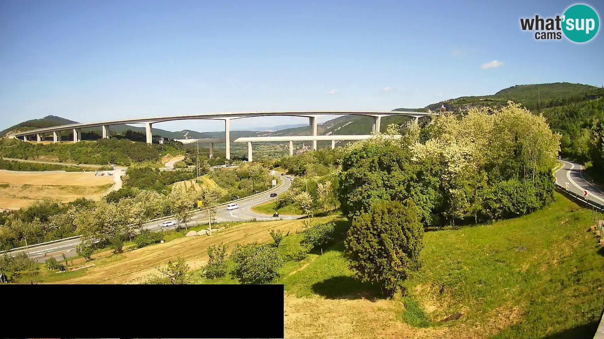 Camera en vivo Črni Kal Viaducto – Viki Burger