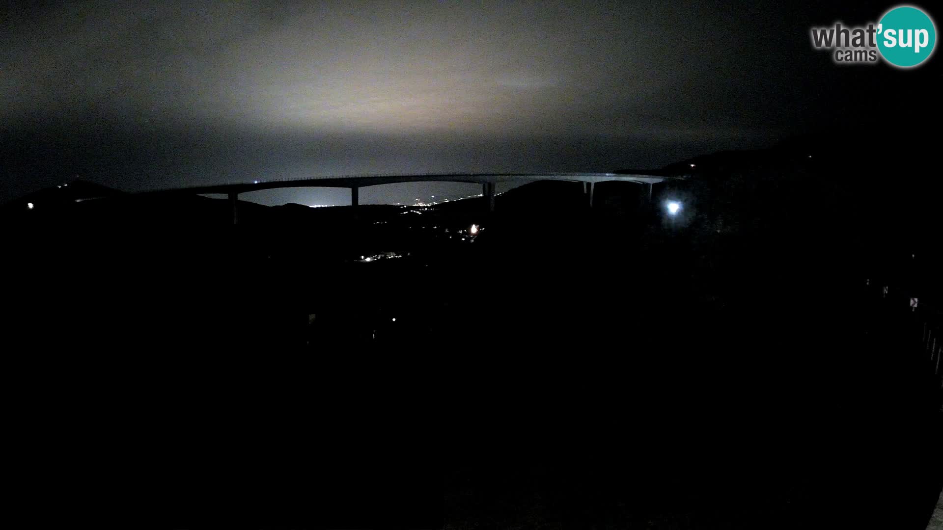 Webcam Črni Kal Viaduct – view from Viki Burger