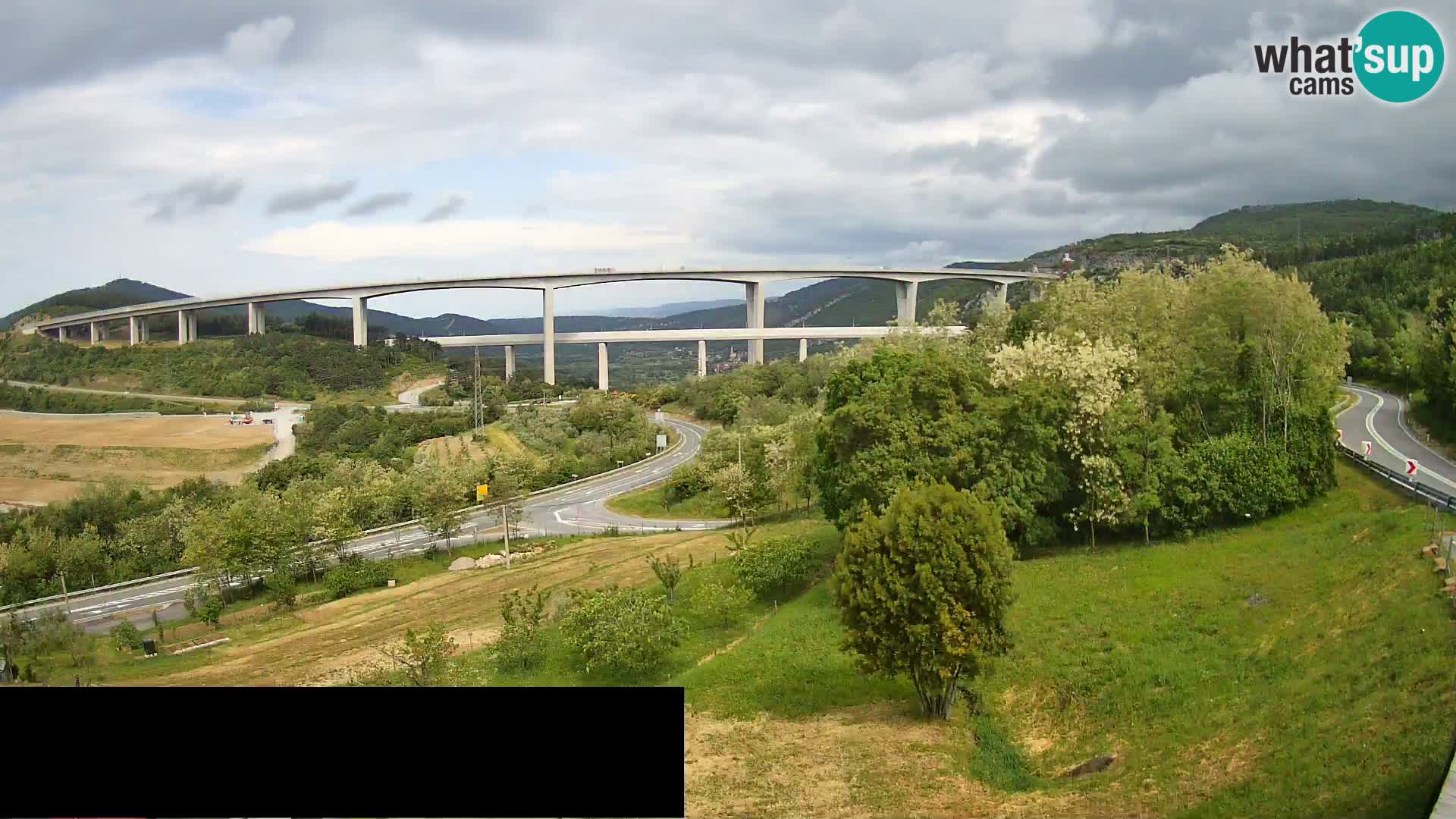 Camera en vivo Črni Kal Viaducto – Viki Burger