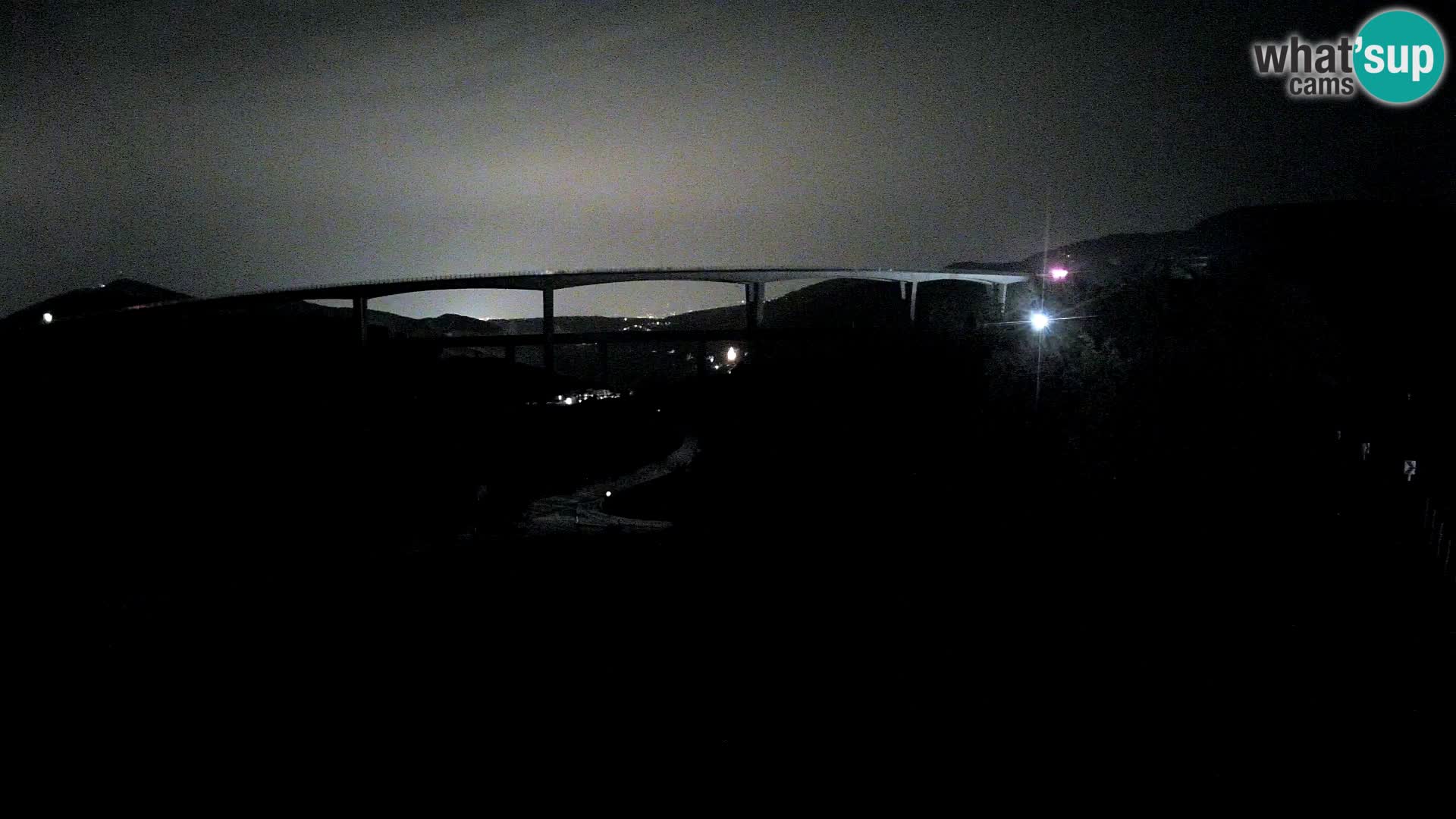Livecam  Črni Kal Viadotto – panorama dal Viki Burger