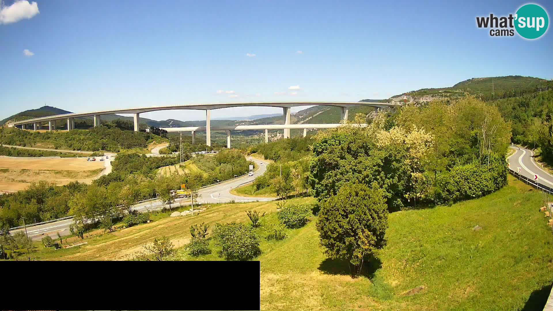 Camera en vivo Črni Kal Viaducto – Viki Burger