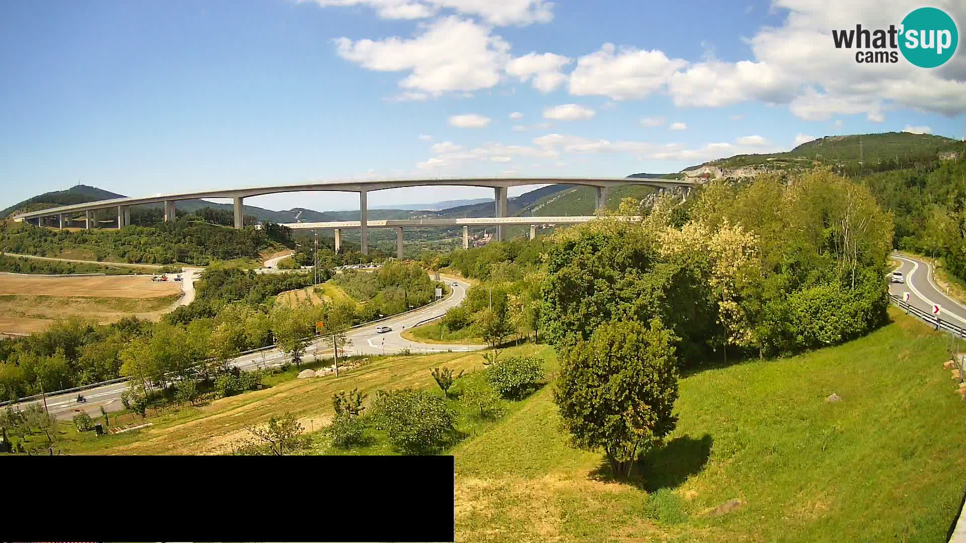 Camera en vivo Črni Kal Viaducto – Viki Burger