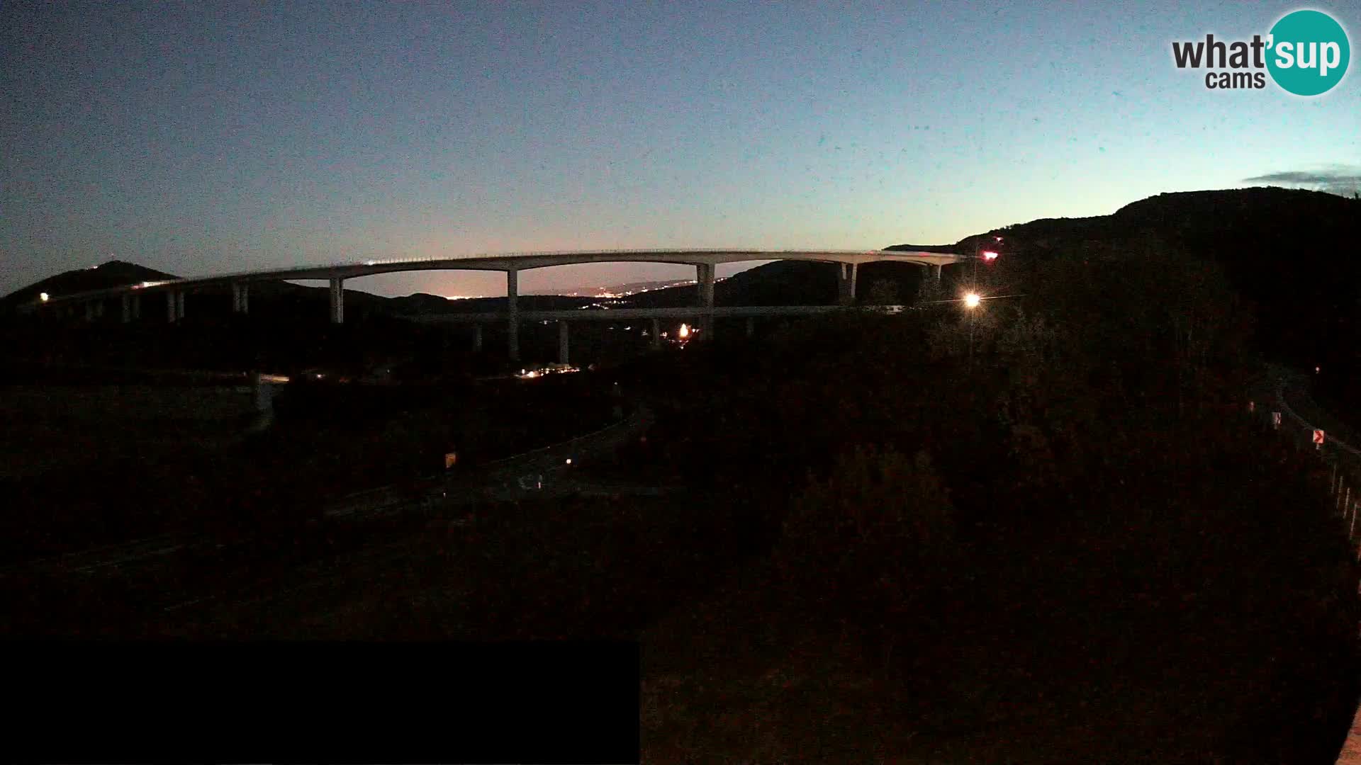 Livecam  Črni Kal Viadotto – panorama dal Viki Burger