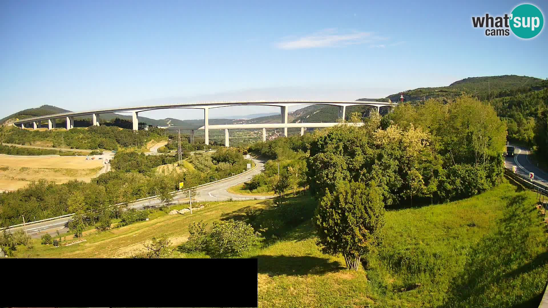 Camera en vivo Črni Kal Viaducto – Viki Burger
