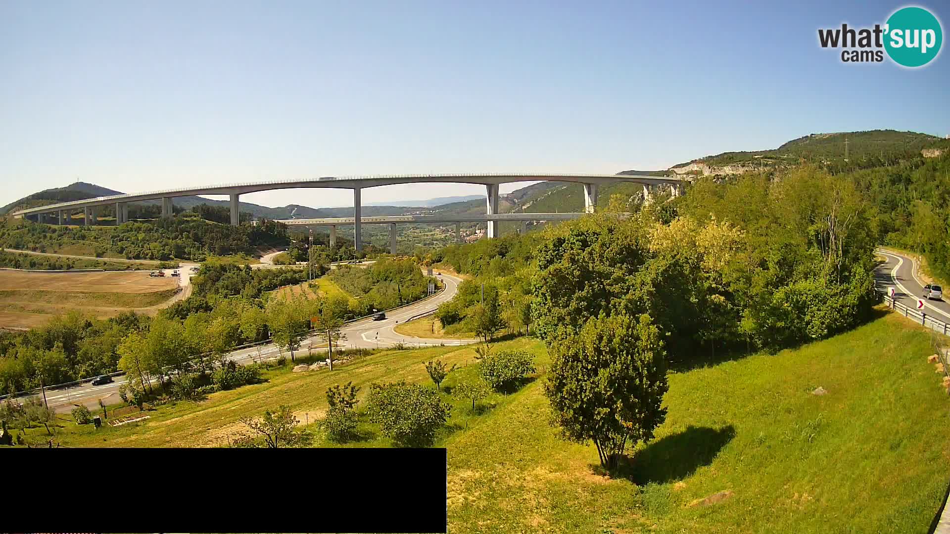 Webcam Črni Kal Viadukt – Viki Burger