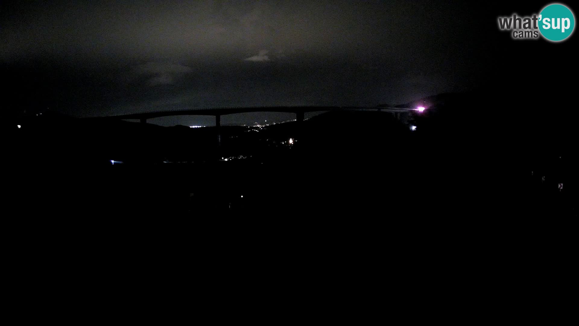 Webcam Črni Kal Viaduct – view from Viki Burger