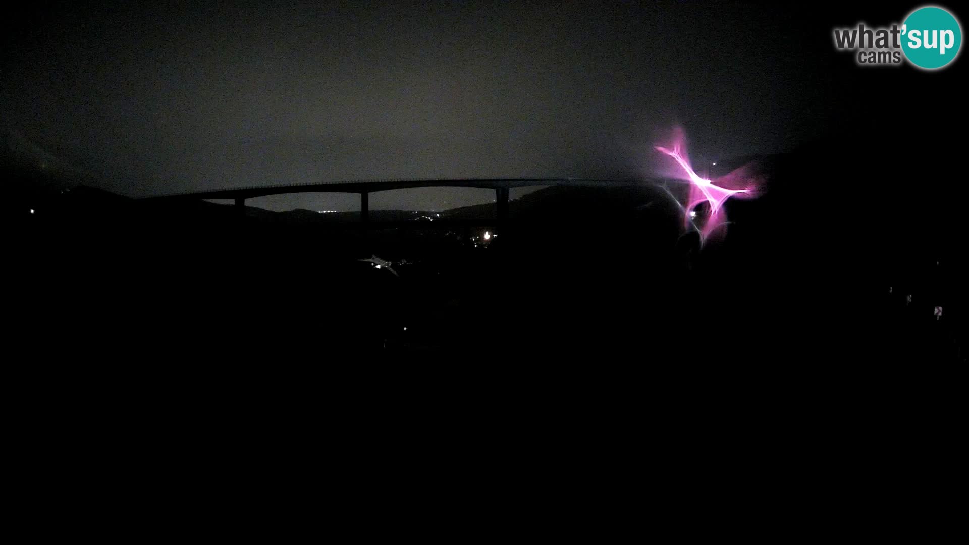 Webcam Črni Kal Viaduct – view from Viki Burger