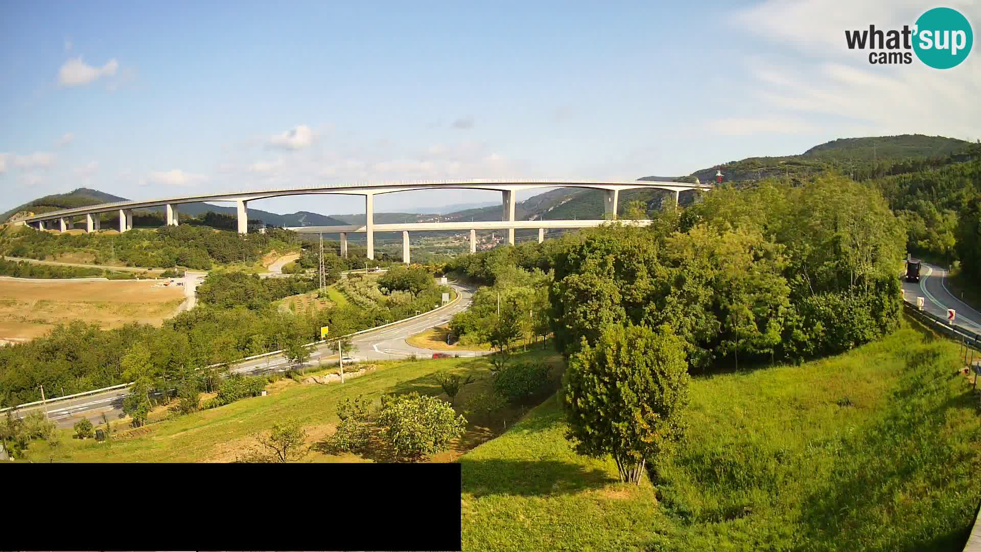 Camera en vivo Črni Kal Viaducto – Viki Burger