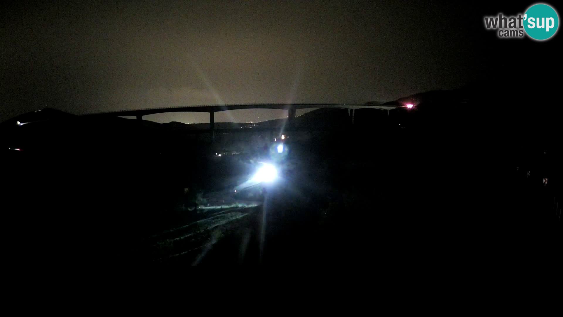 Livecam  Črni Kal Viadotto – panorama dal Viki Burger