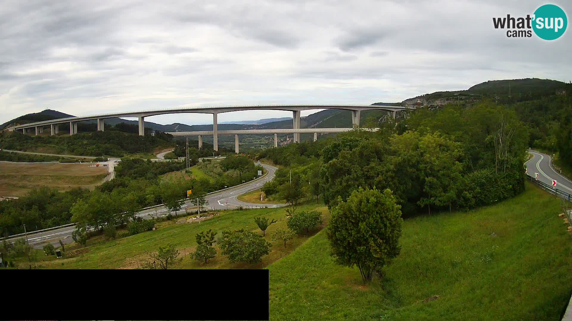 Camera en vivo Črni Kal Viaducto – Viki Burger