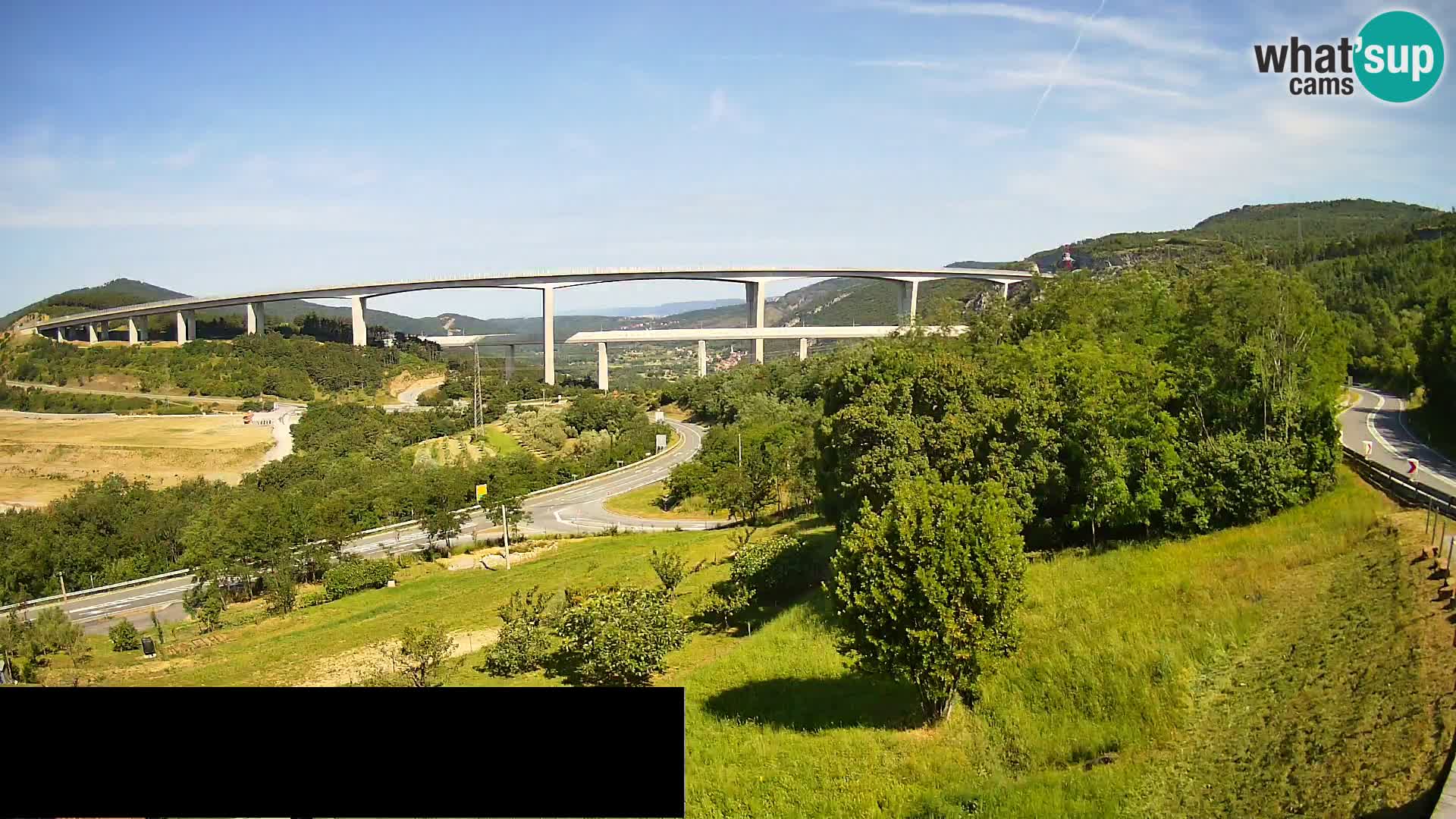 Camera en vivo Črni Kal Viaducto – Viki Burger