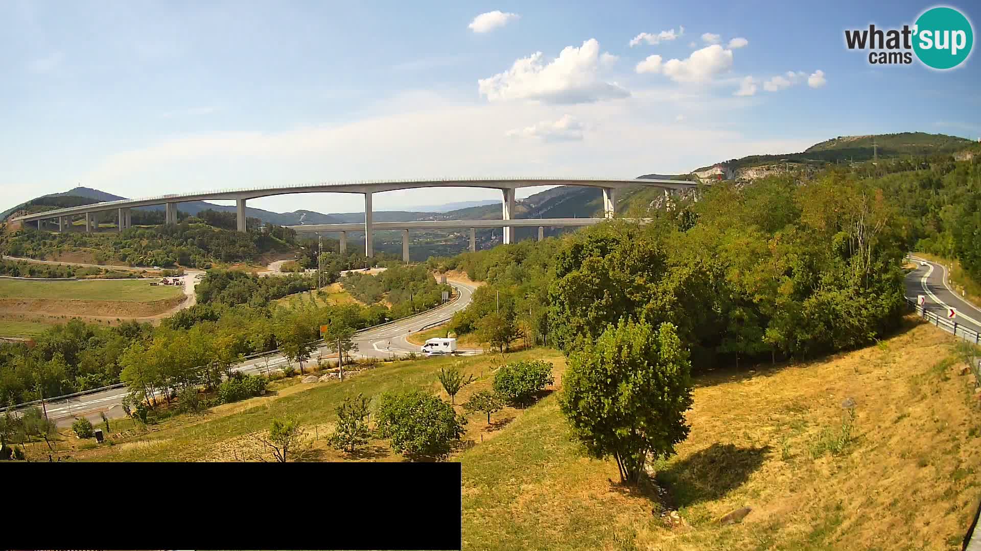 Camera en vivo Črni Kal Viaducto – Viki Burger