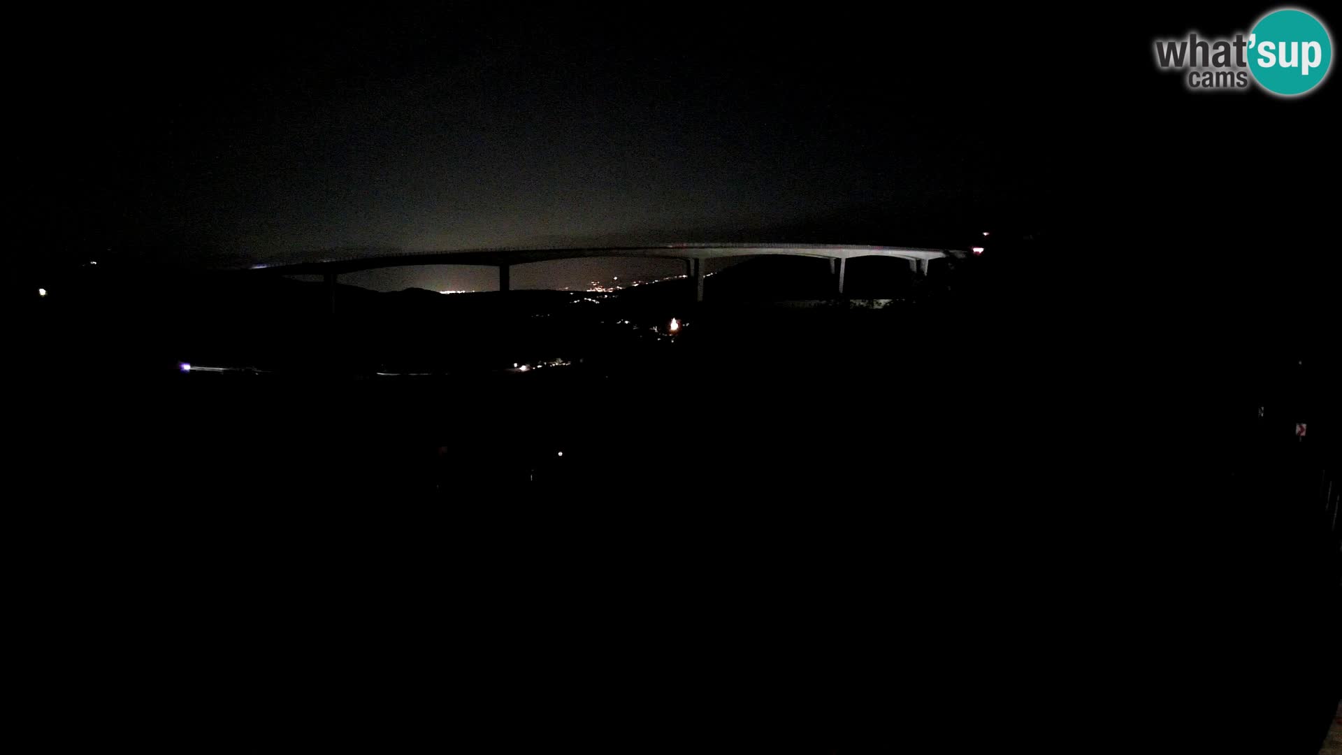 Webcam Črni Kal Viaduct – view from Viki Burger