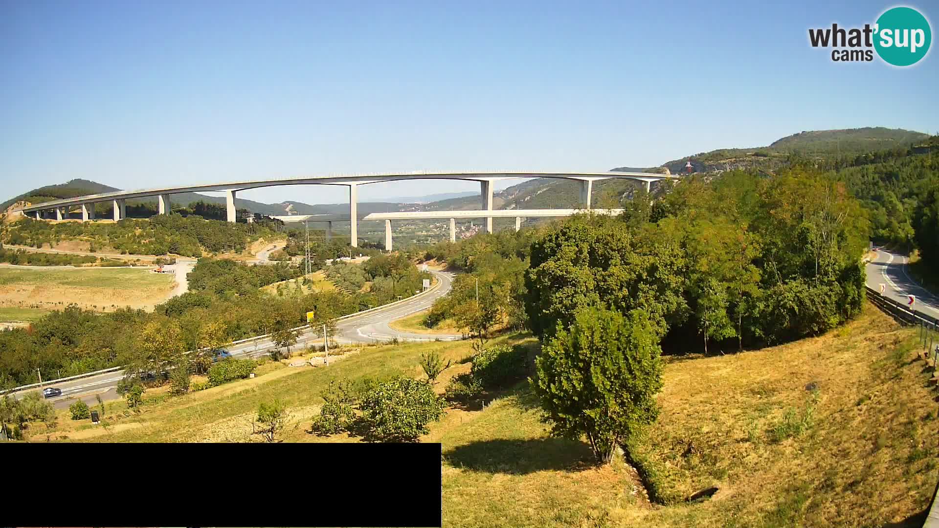 Camera en vivo Črni Kal Viaducto – Viki Burger