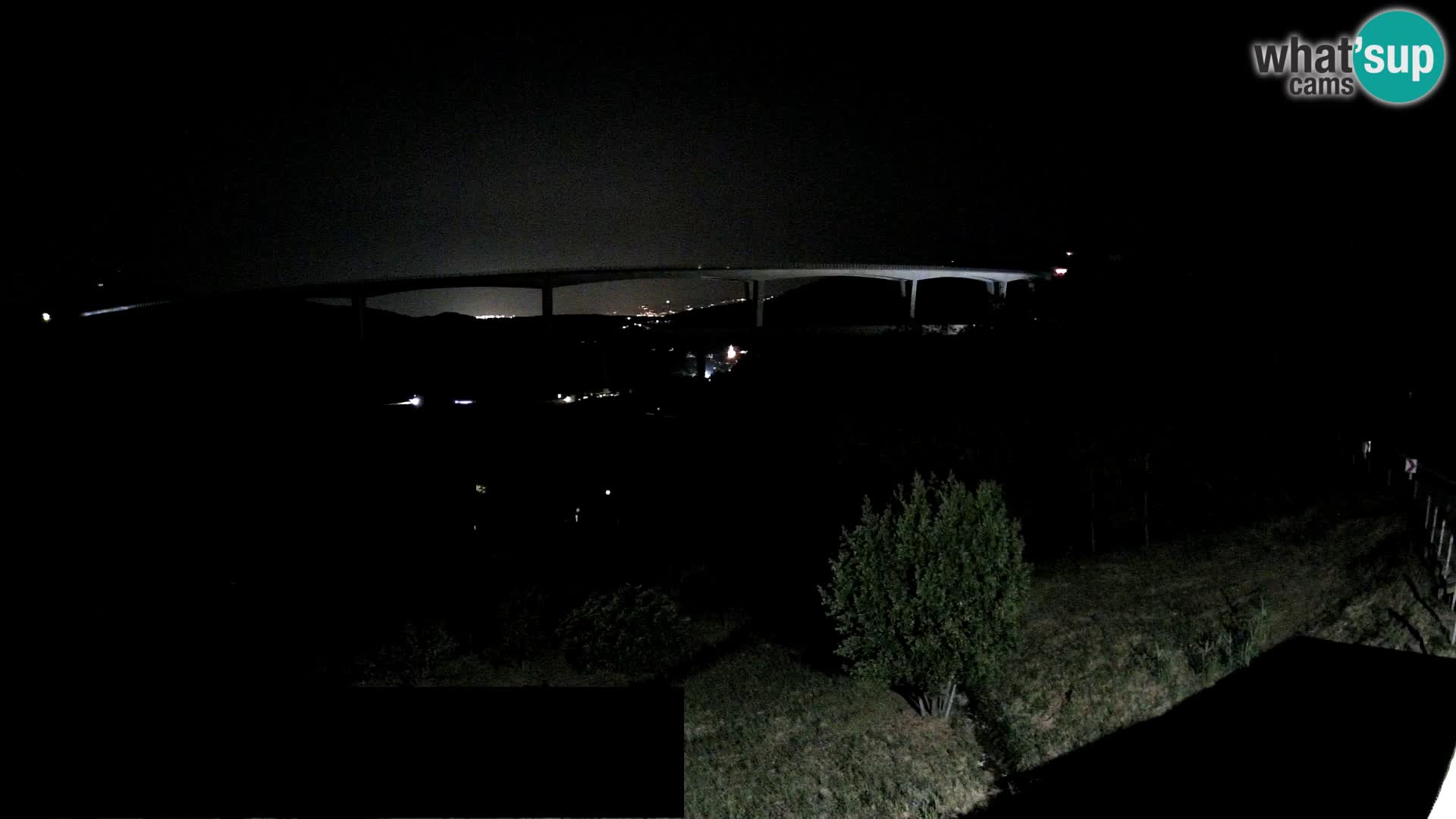 Livecam  Črni Kal Viadotto – panorama dal Viki Burger