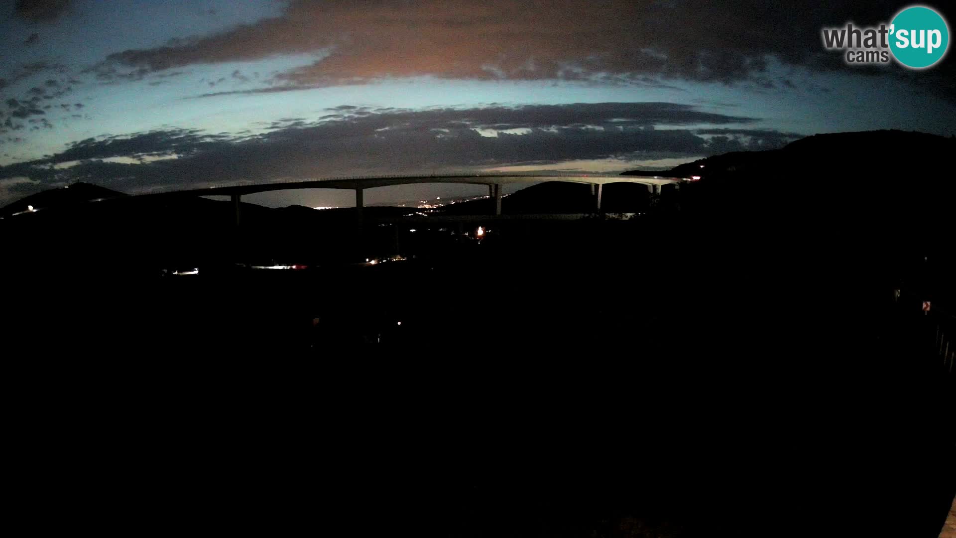 Livecam  Črni Kal Viadotto – panorama dal Viki Burger