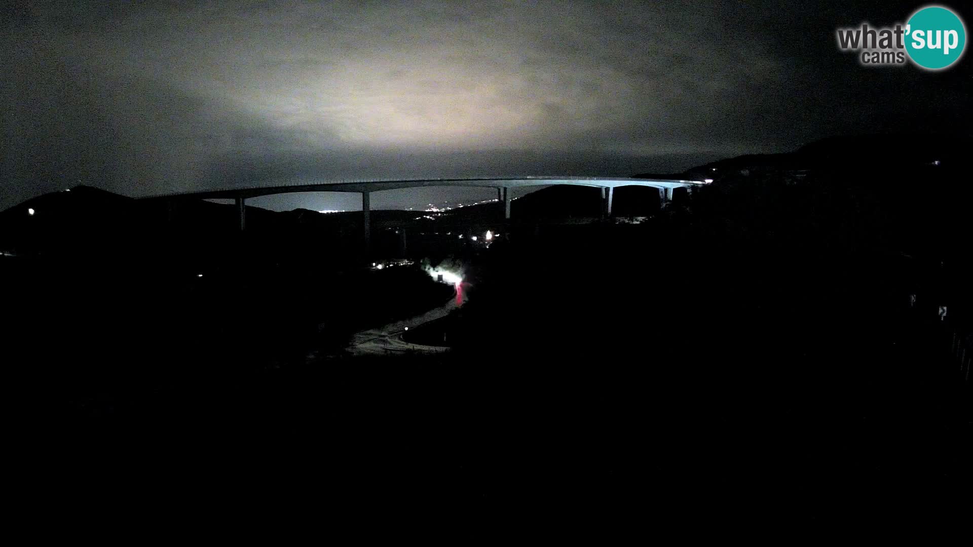 Webcam Črni Kal Viaduct – view from Viki Burger