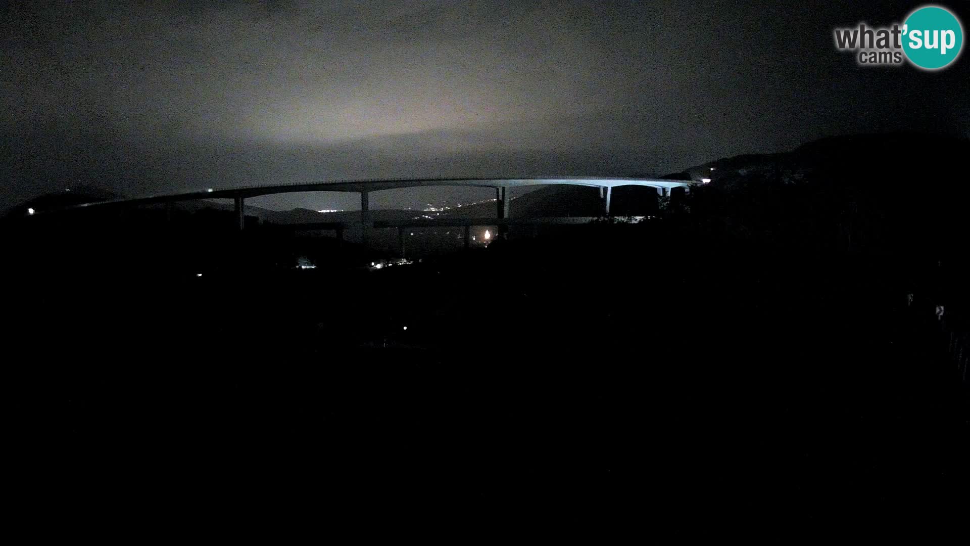 Livecam  Črni Kal Viadotto – panorama dal Viki Burger