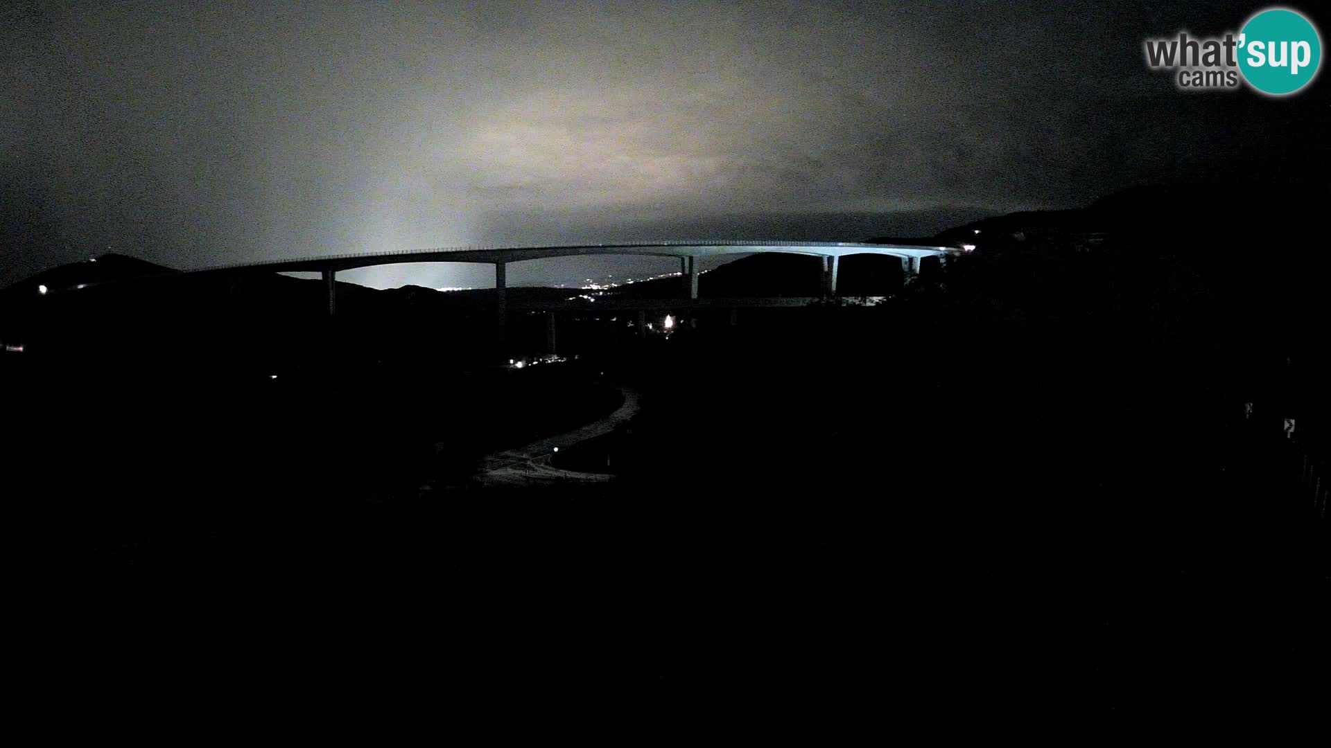 Webcam Črni Kal Viaduct – view from Viki Burger