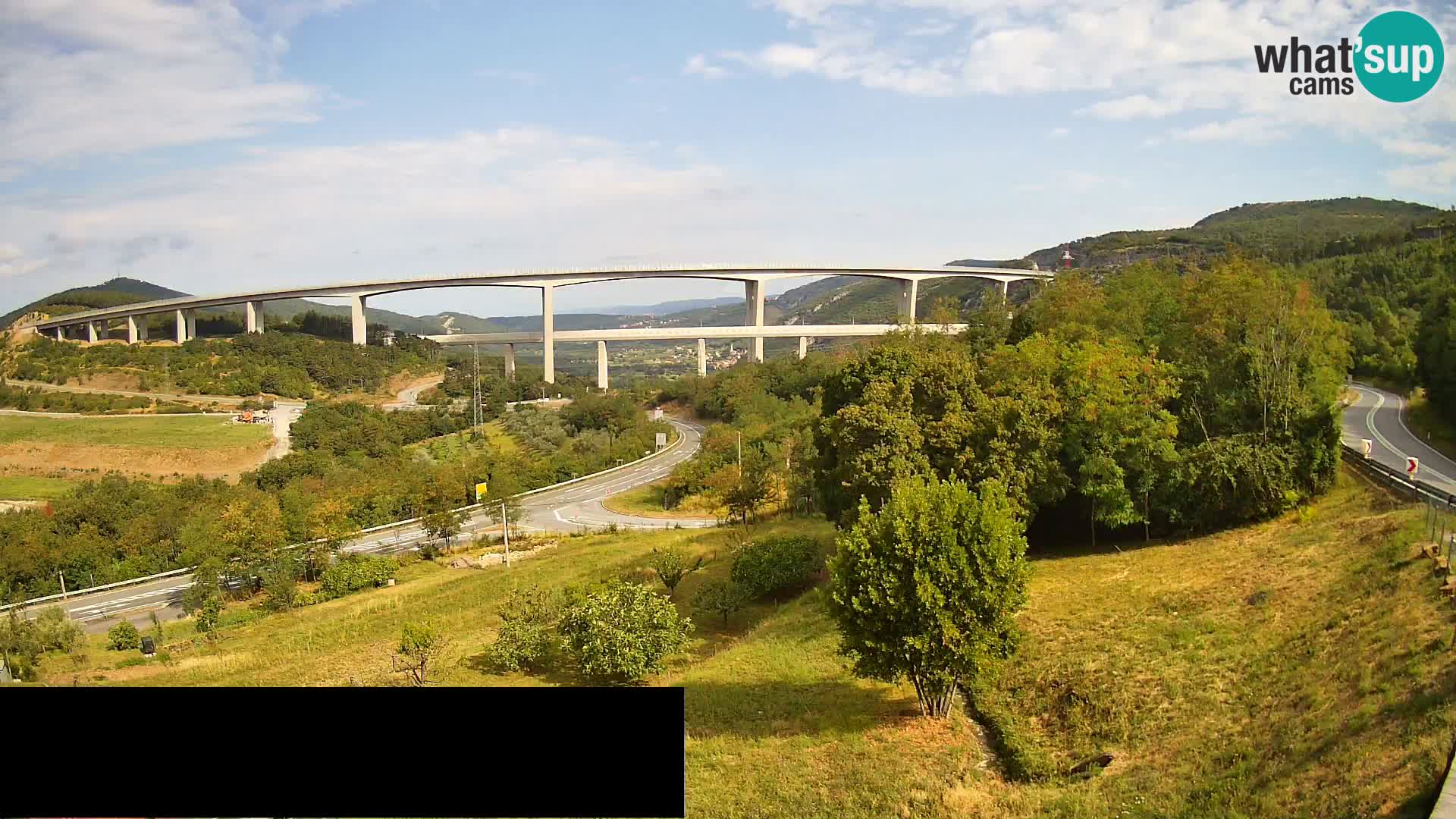 Camera en vivo Črni Kal Viaducto – Viki Burger