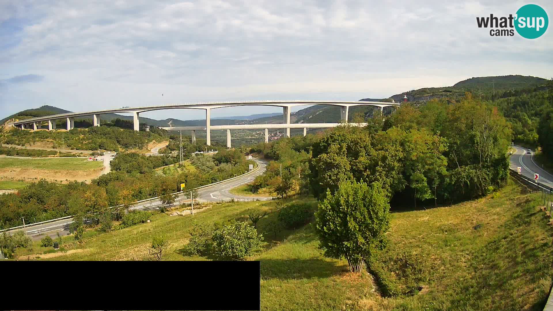 Camera en vivo Črni Kal Viaducto – Viki Burger