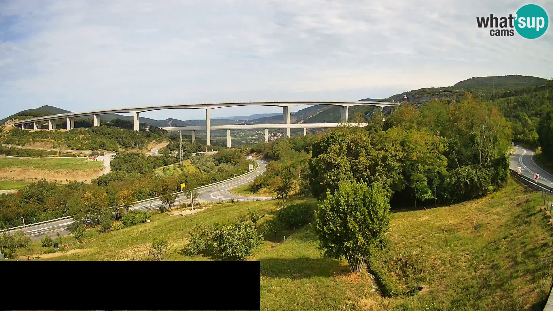 Webcam Črni Kal Viadukt – Viki Burger