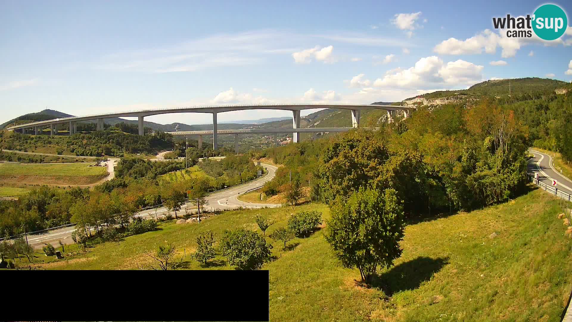 Camera en vivo Črni Kal Viaducto – Viki Burger