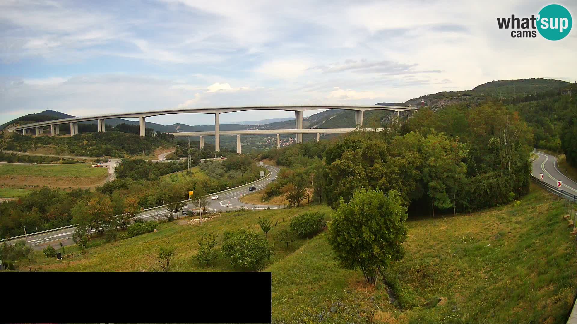 Camera en vivo Črni Kal Viaducto – Viki Burger
