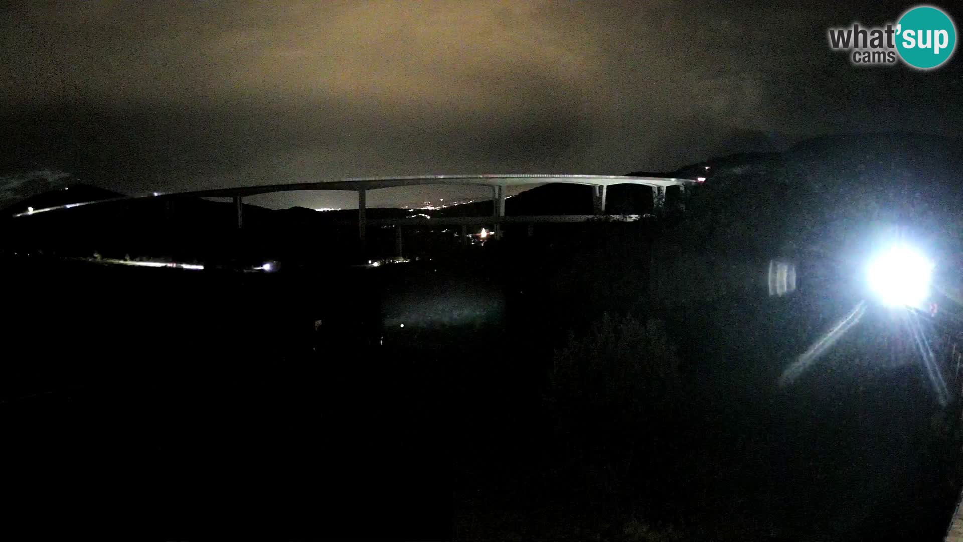 Webcam Črni Kal Viaduct – view from Viki Burger