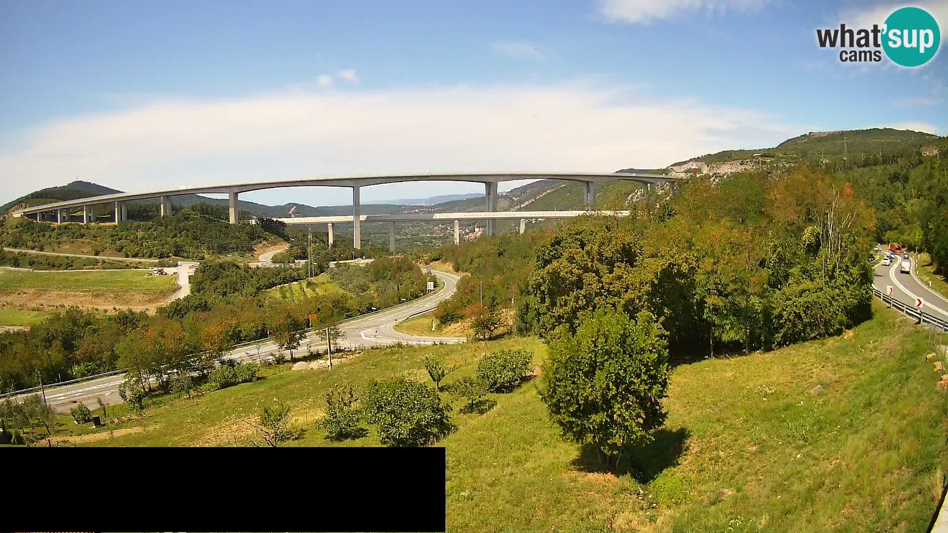 Webcam Črni Kal Viadukt – Viki Burger