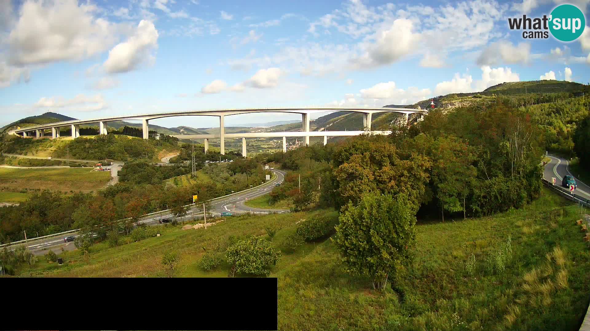 Camera en vivo Črni Kal Viaducto – Viki Burger