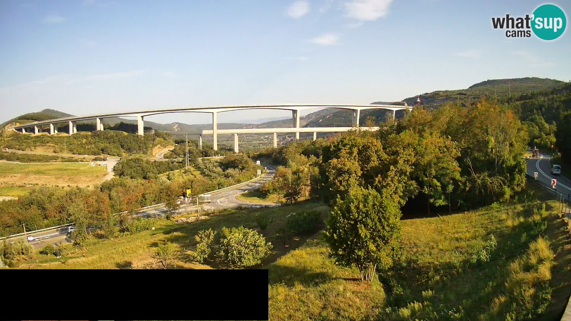 Camera en vivo Črni Kal Viaducto – Viki Burger