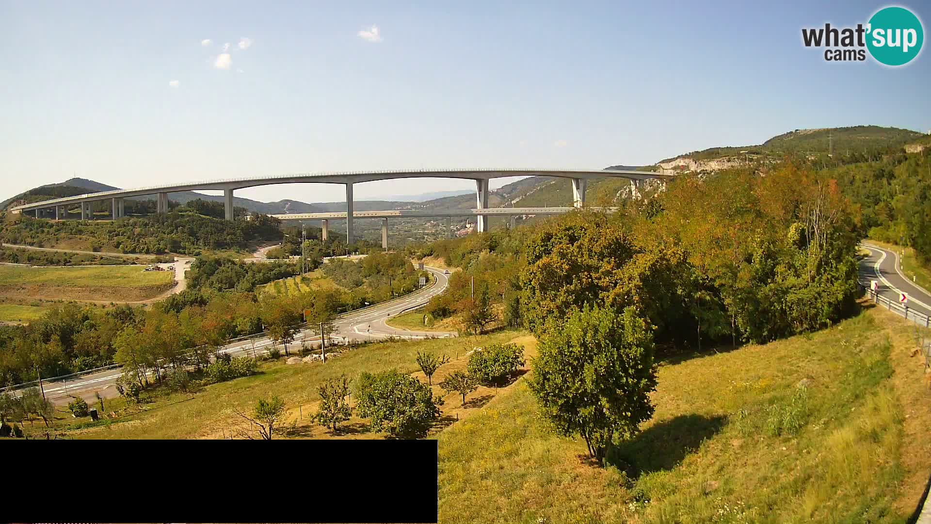 Camera en vivo Črni Kal Viaducto – Viki Burger