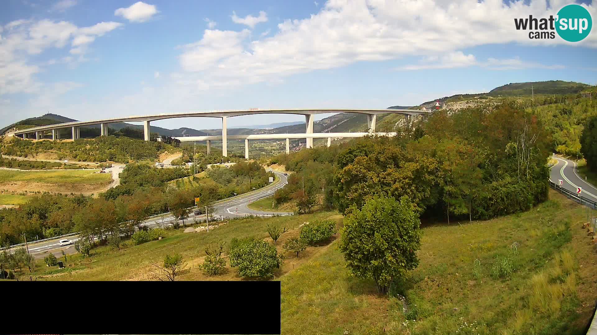 Camera en vivo Črni Kal Viaducto – Viki Burger
