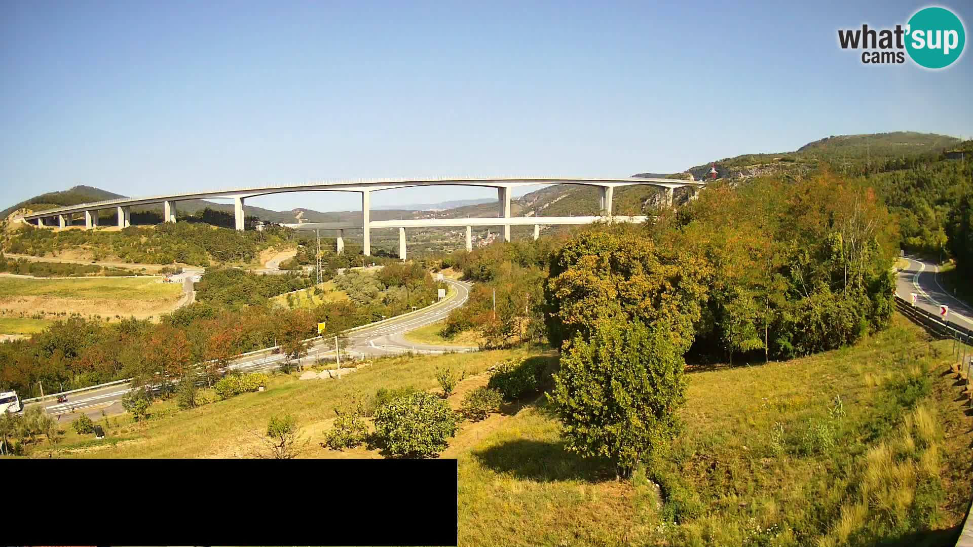 Camera en vivo Črni Kal Viaducto – Viki Burger