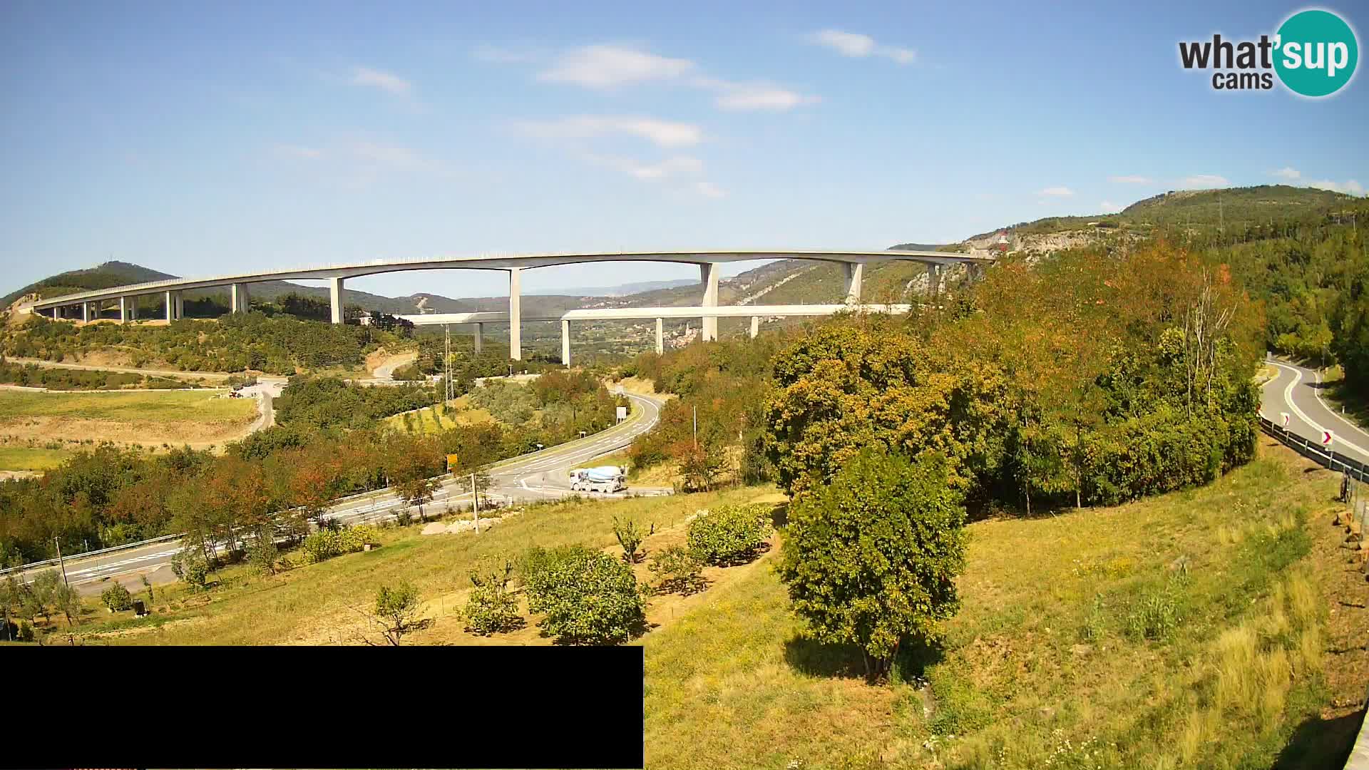 Camera en vivo Črni Kal Viaducto – Viki Burger