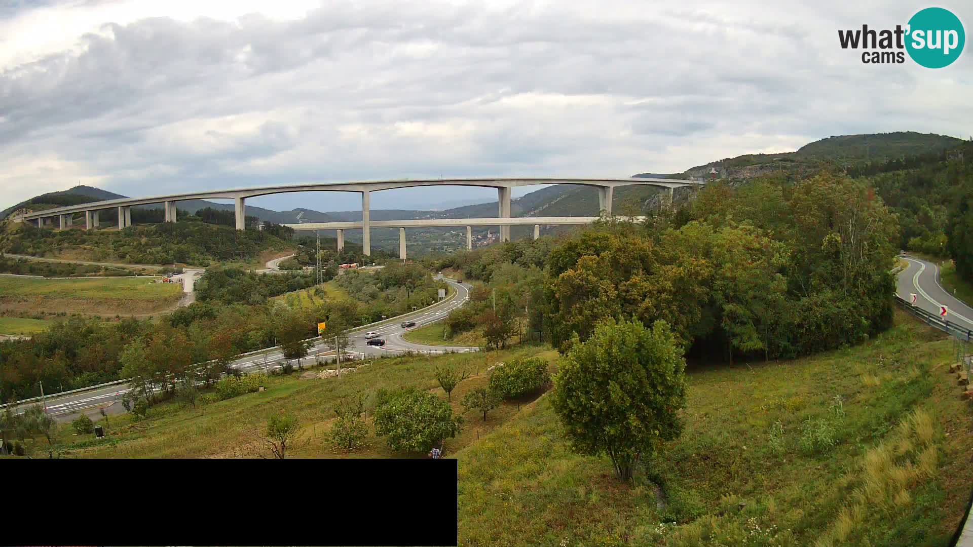 Camera en vivo Črni Kal Viaducto – Viki Burger