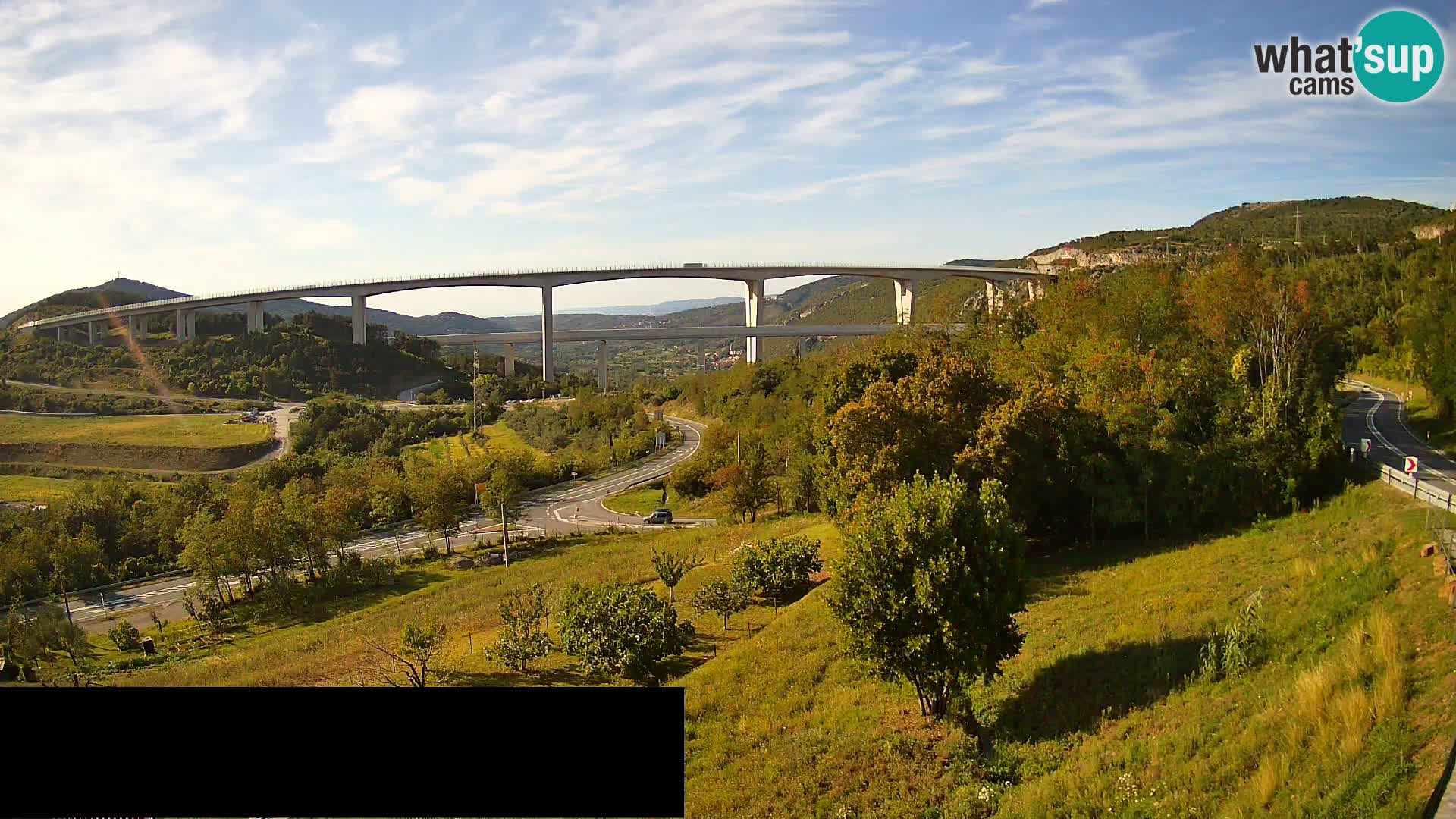 Camera en vivo Črni Kal Viaducto – Viki Burger