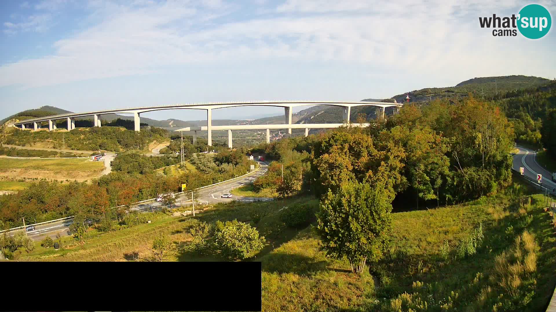 Camera en vivo Črni Kal Viaducto – Viki Burger
