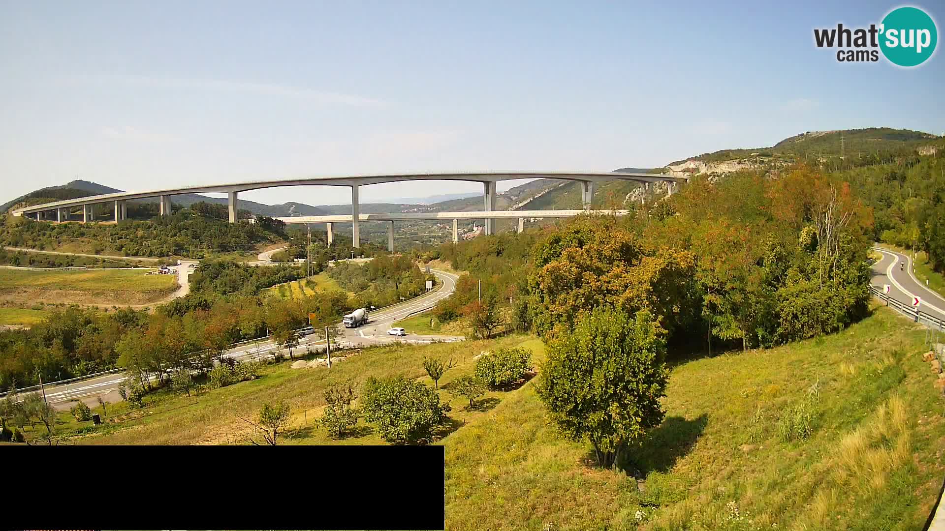 Camera en vivo Črni Kal Viaducto – Viki Burger