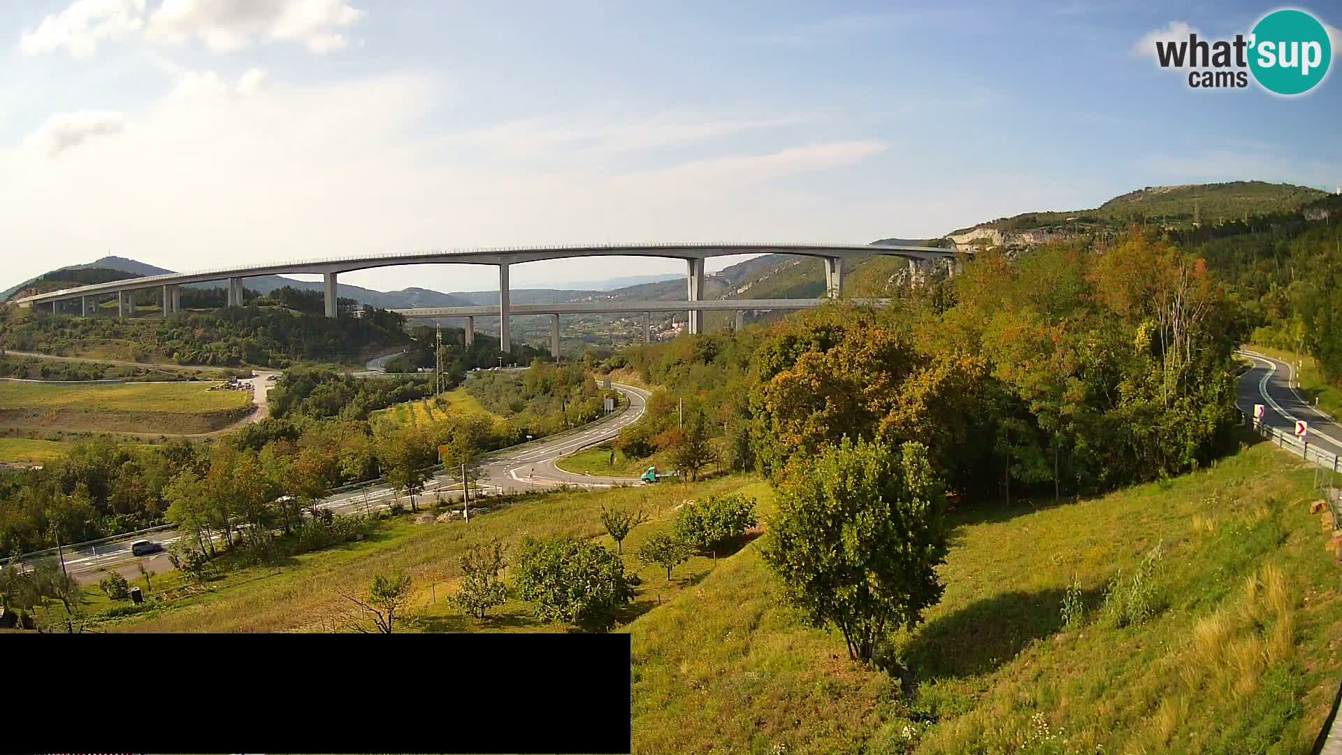 Camera en vivo Črni Kal Viaducto – Viki Burger