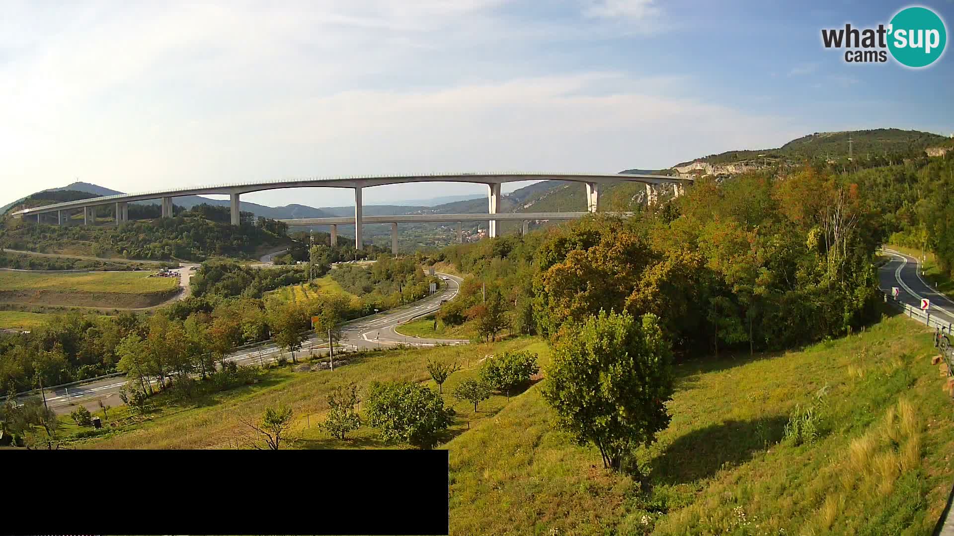 Camera en vivo Črni Kal Viaducto – Viki Burger