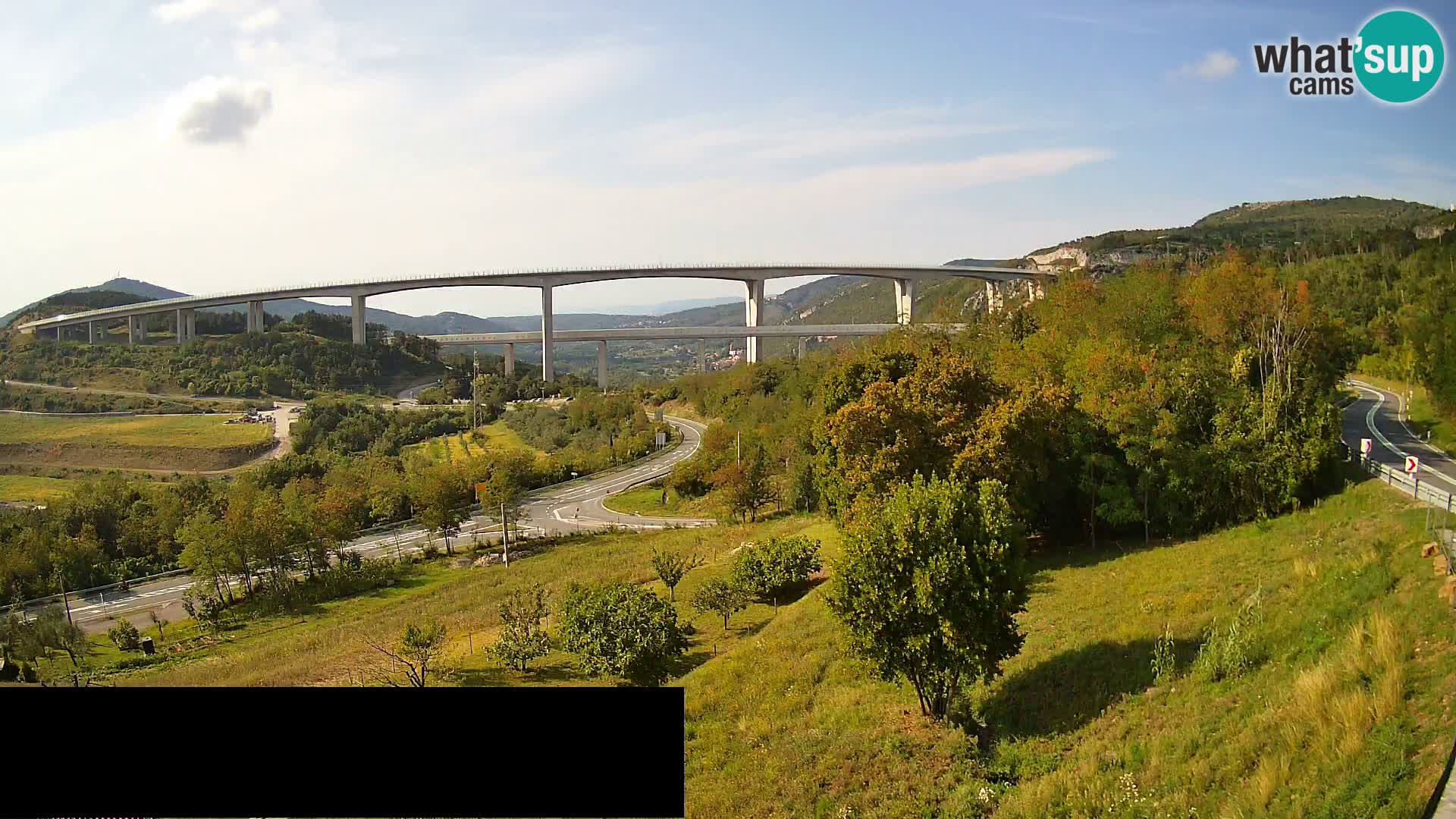 Camera en vivo Črni Kal Viaducto – Viki Burger