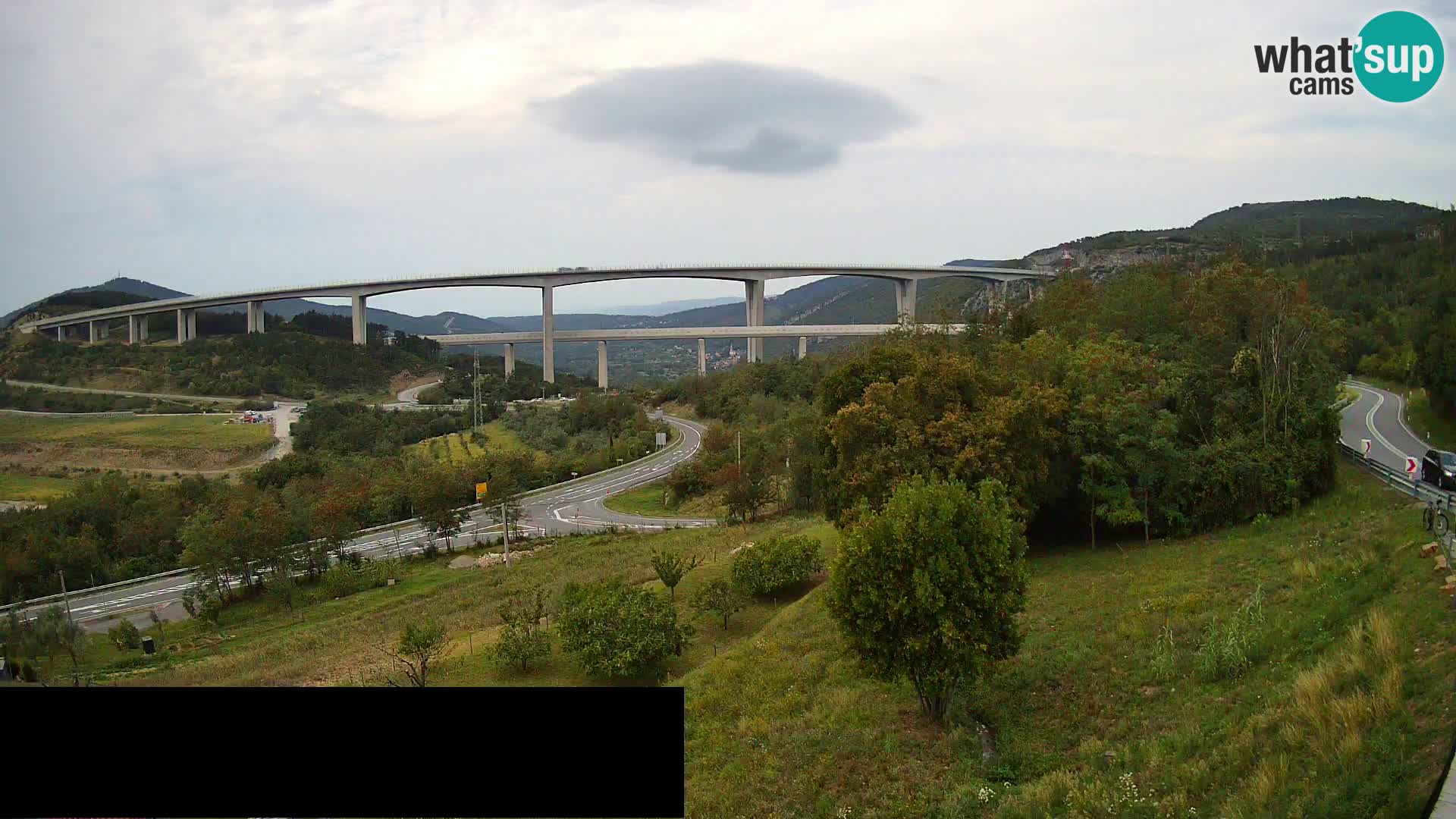 Camera en vivo Črni Kal Viaducto – Viki Burger