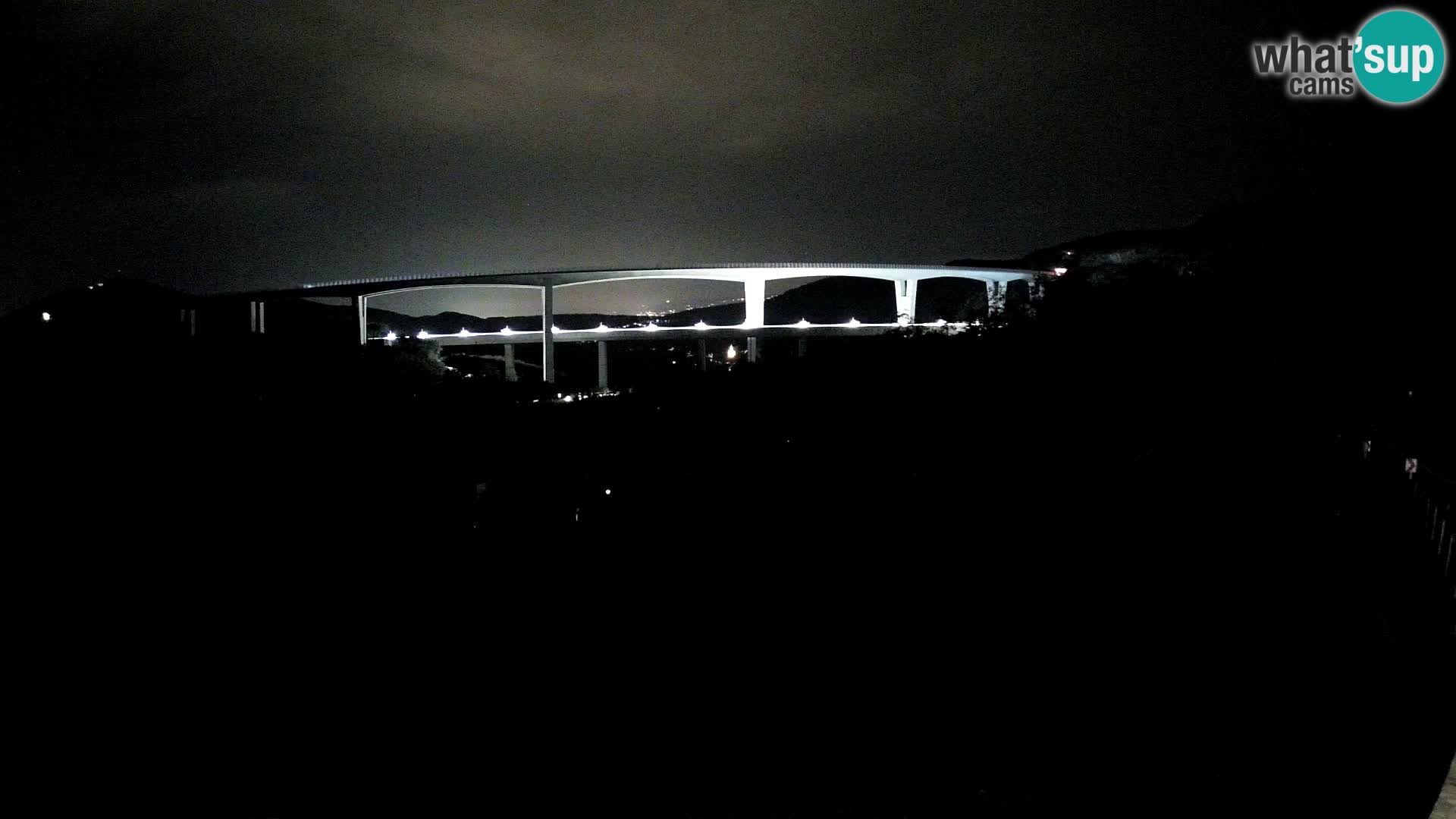 Livecam  Črni Kal Viadotto – panorama dal Viki Burger