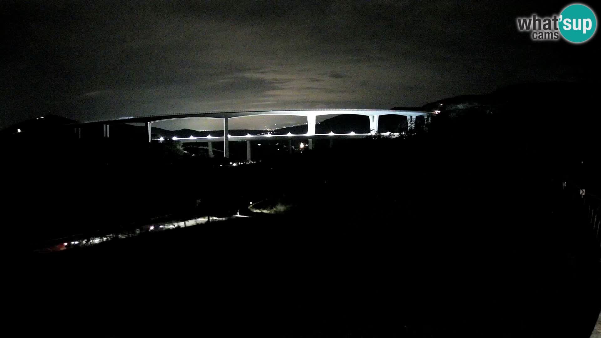 Webcam Črni Kal Viaduct – view from Viki Burger