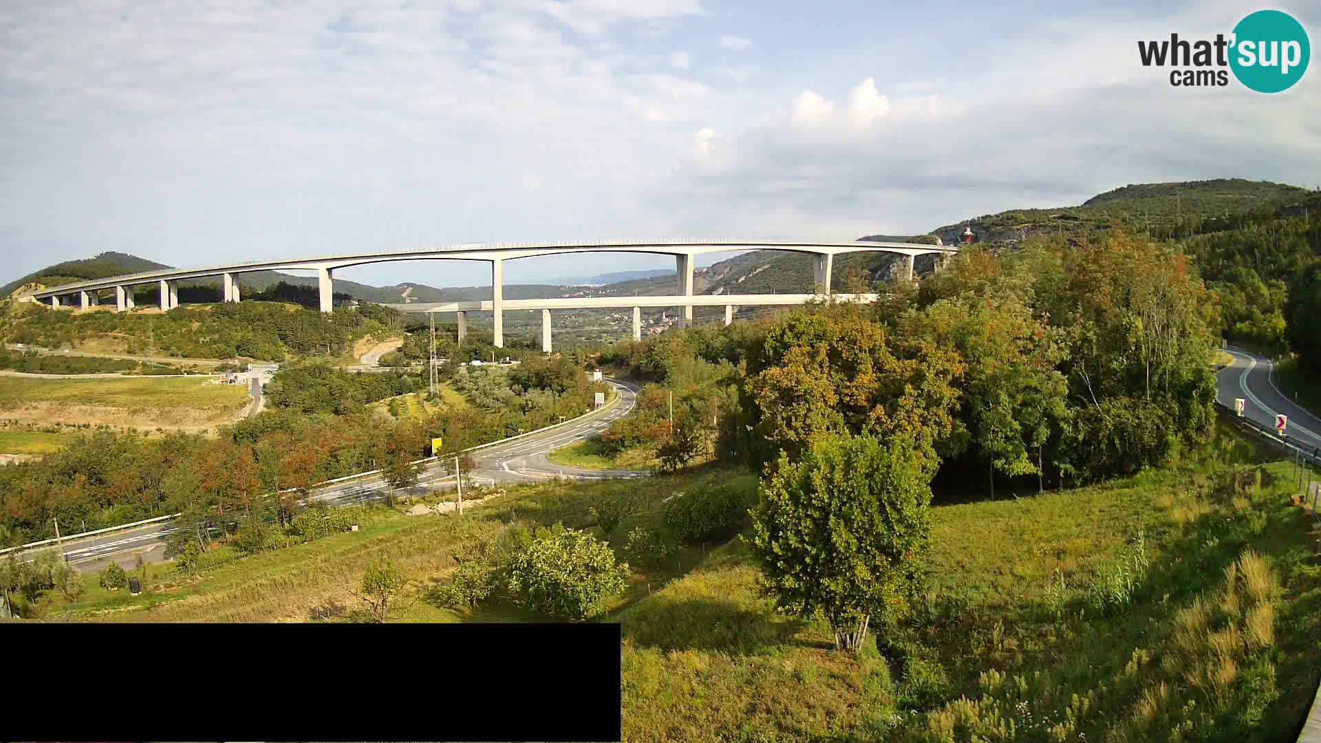 Camera en vivo Črni Kal Viaducto – Viki Burger