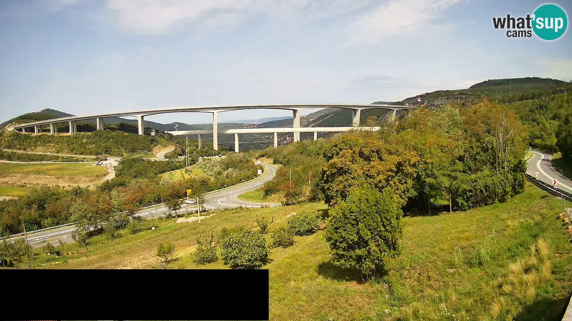 Camera en vivo Črni Kal Viaducto – Viki Burger
