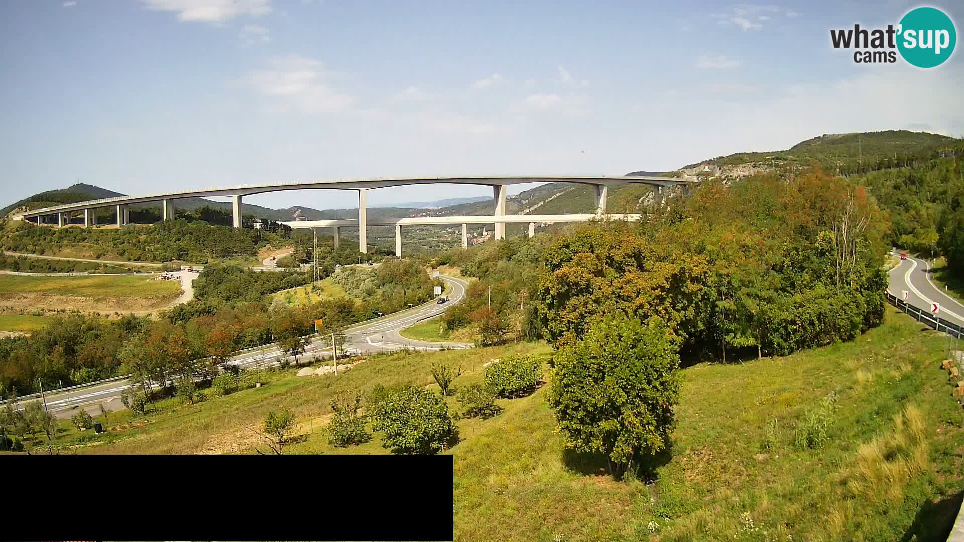 Camera en vivo Črni Kal Viaducto – Viki Burger